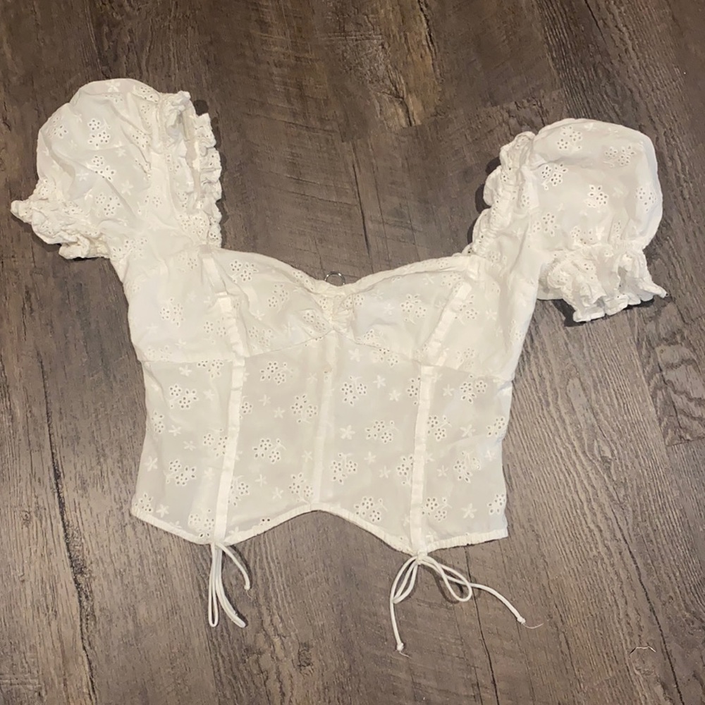 For Love & Lemons Eyelet Top